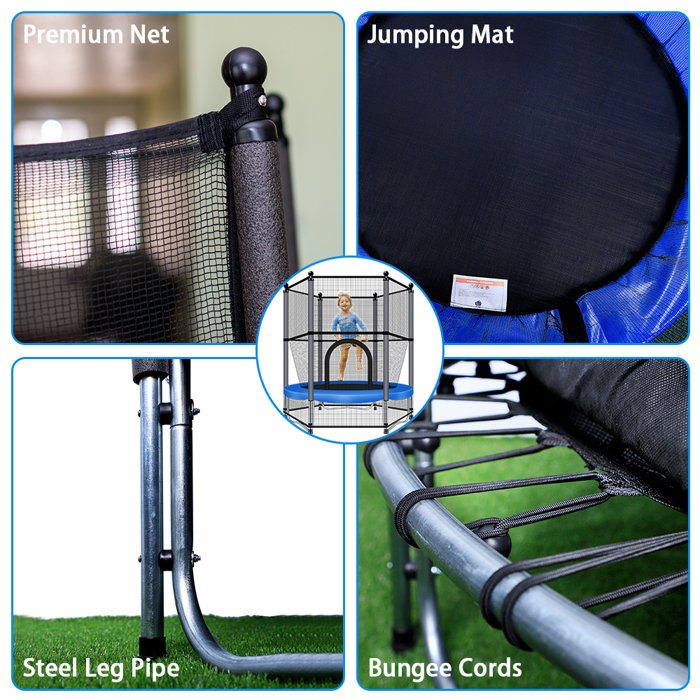 Jump Tastic Trampoline Jump Tastic 4.7' Round Toddler Trampoline